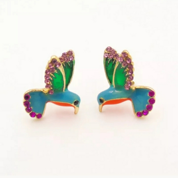 Jewelry - Colorful Hummingbird earrings